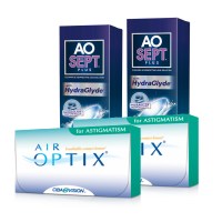 Air Optix Astigmatismo (Cx 6) x2 + Aosept 360ml x2